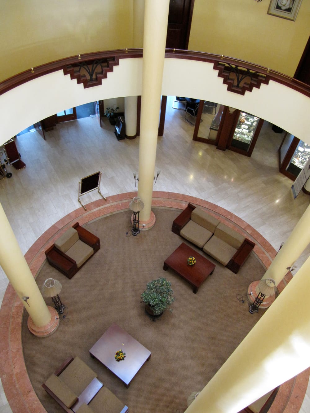 the aerial view of the lounde at Kibo Palace