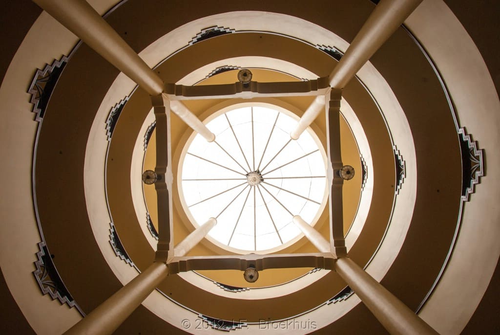 Kibo Palace hotel ceiling